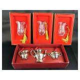 Gorham Silverplated And Gorham Crystal Christmas