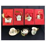 Lenox Porcelain Christmas Ornaments With Boxes