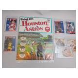 Baseball Cards And Houston Astros Sticker Book