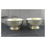 2- Gorham Paul Revere Booted Bowls, 8"