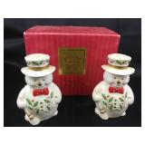 Lenox Snowman Candlesticks