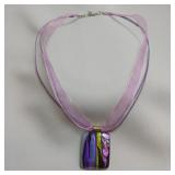 Dichroic Glass Necklace