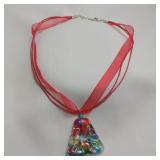 Dichroic Glass Necklace