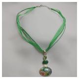 Dichroic Glass Necklace