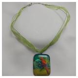 Dichroic Glass Necklace