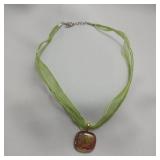 Dichroic Glass Necklace