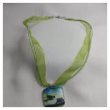 Dichroic Glass Necklace