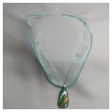 Dichroic Glass Necklace