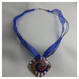 Dichroic Glass Necklace