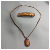 Dichroic Glass Necklace