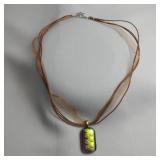 Dichroic Glass Necklace