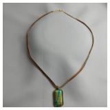 Dichroic Glass Necklace
