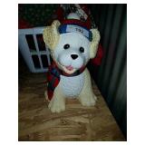 Holiday Dog Cookie Jar