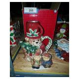 Christmas Bear Teapot For One With Bear Salt &