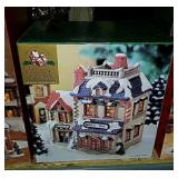 Village Square Christmas Town - Barber Shop And