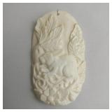 Buffalo Bone Carved Pendant