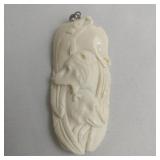 Buffalo Bone Carved Pendant