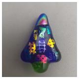 Christmas Tree Dichroic Glass Brooch