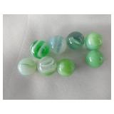 Light Green And White Marbles