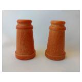 Vintage Wood Salt And Pepper Shakers