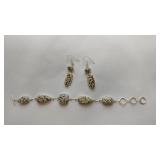 Spotted Tan And Black Design Bracelet With