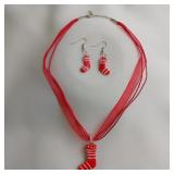 Stocking Dichroic Glass Necklace With