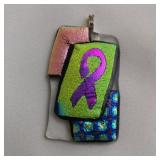 Ribbon Dichroic Glass Pendant