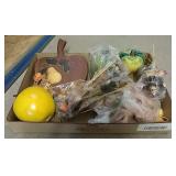 Box Of Fall Holiday Decorations