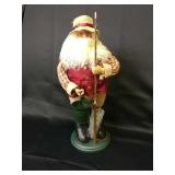 Fishing Santa Décor, Appx 18"