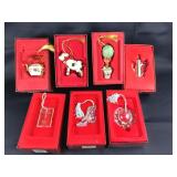 Lenox Porcelain And Crystal Christmas Ornaments