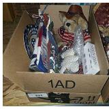 Red, White And Blue Christmas Décor