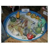 Bunny Tin Tray With Chicks, Vegetable-themed Mini