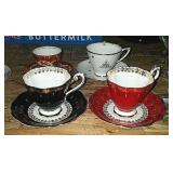 4- Teacups And Saucers