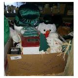Assorted Snowman Christmas Décor And Stuffed Toys