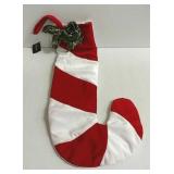8- Candy Cane-striped Stockings