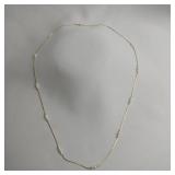 Gold-colored Chain With Faux Pearls, 28"