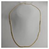 Gold-colored Chain With Bar Embellishments, 28"