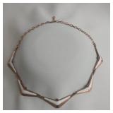 Abstract Copper-colored Necklace, 17"