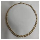 Large Link Gold-colored Chain, 14"