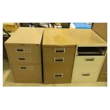 3 Small File Drawers