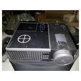 Dell Projector With Case, Remote, And Cables
