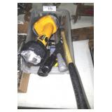 Hammer, Files, Dewalt Flashlight