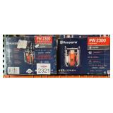 2 pcs; Husqvarna 2300 PSI Electric Powered