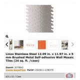 approx 47 pcs; Speed Tiles Linox Stainless Steel