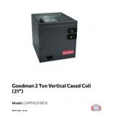 1 pcs; Goodman 2 Ton Vertical Cased Coil (21")