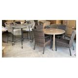 outdoor furniture; assorted stander table with 4