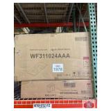 1 set; vanity base in black and vanity sink in