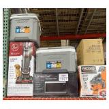 6 pcs; assorted igloo coolers, Hoover swivel