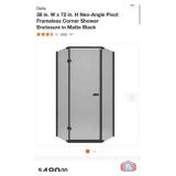 1 pcs; Delta 38 in. W x 72 in. H Neo-Angle Pivot