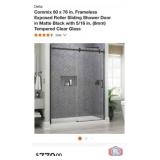 1 pcs; Delta Commix 60 x 76 in. Frameless Exposed